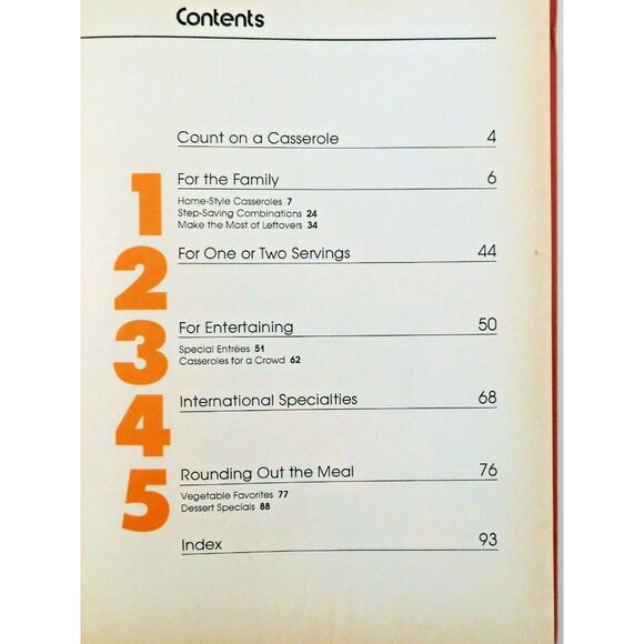 All Time Favorite Casserole Recipes 1st Edition 4th Printing 1978 Hardcover Bett - Picture 5 of 9